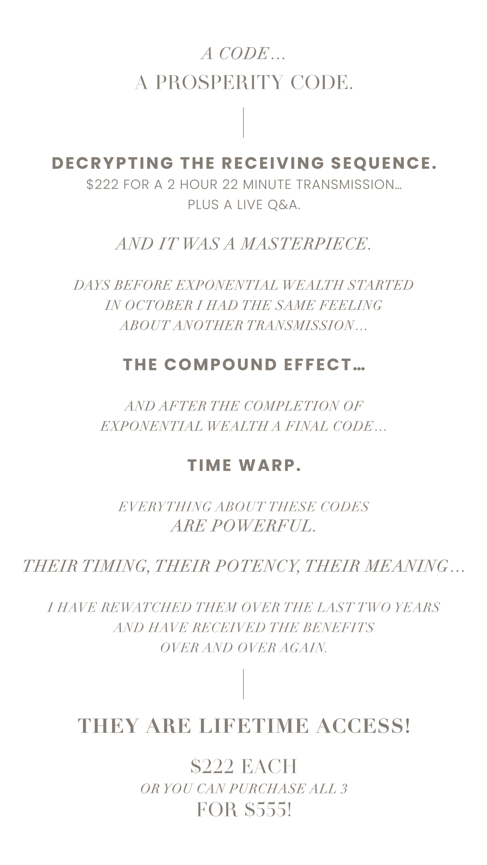 The Prosperity Codes